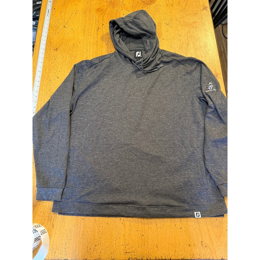 Middle Bay • FootJoy XL Mens Heather Gray Golf Hoodie Pullover FJ Logo